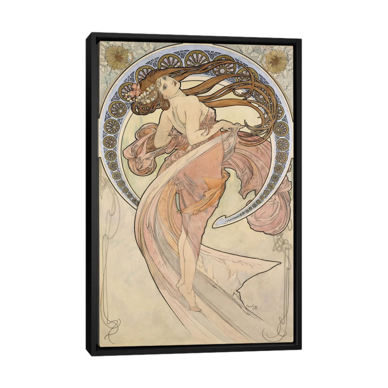 « la fauteuil danse, 1898 », impression sur toile, H 26 po x l 18 po x P 1,5 po, Toile avec cadre noir, Pas de tapis