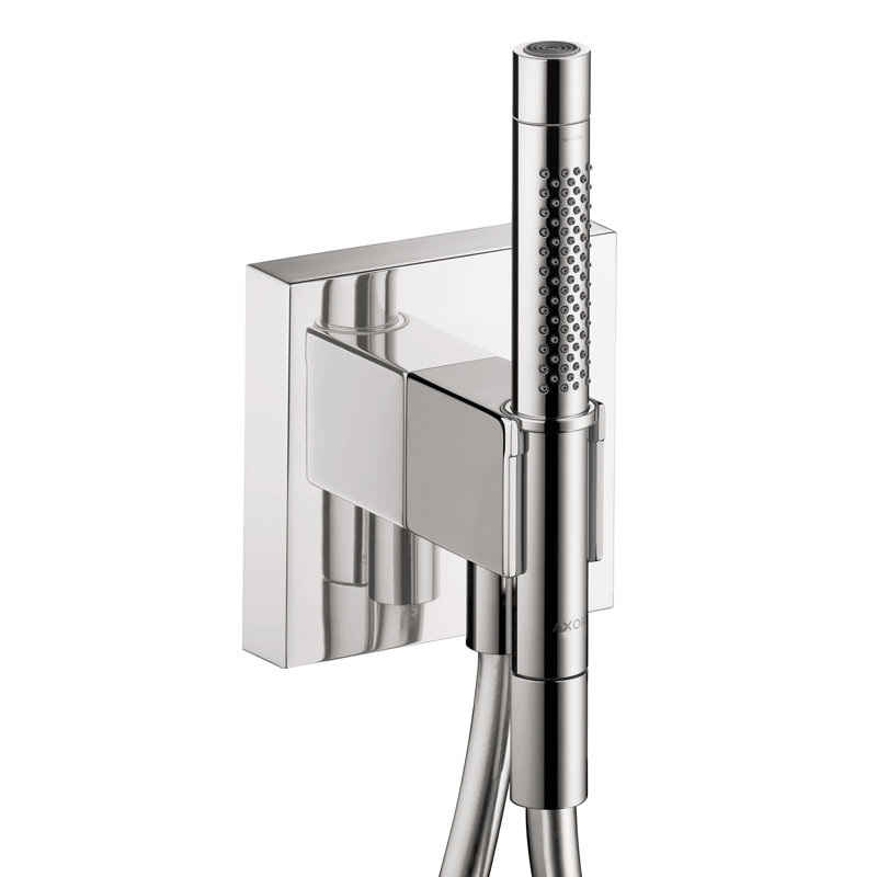ShowerSolutions Handshower Holder with Outlet 5" x 5" with Handshower, 1.75 GPM, Chrome