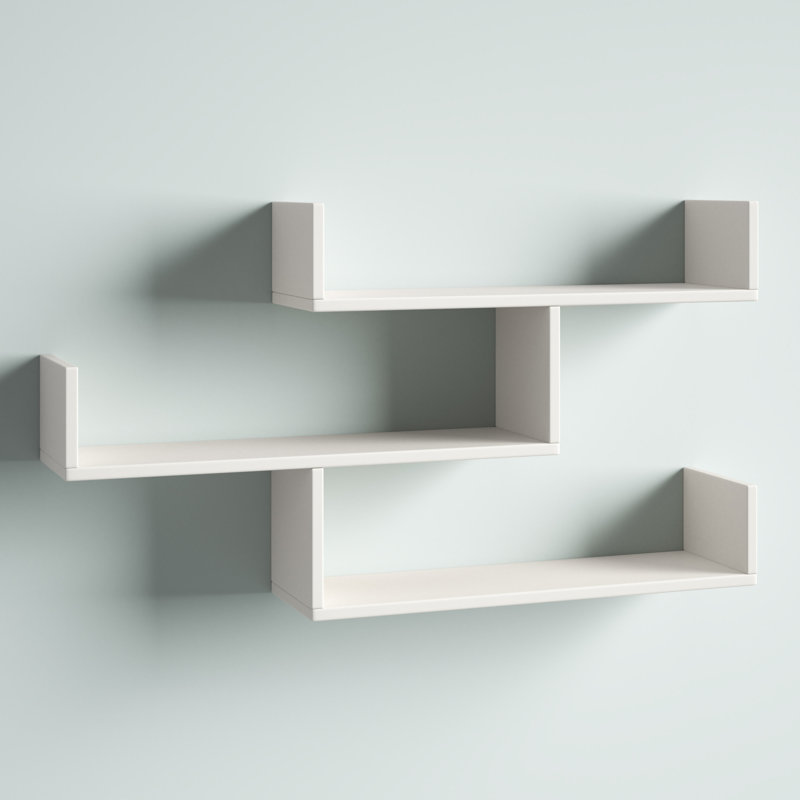 Ramage 3 Piece Floating Shelf, White