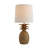 Resin Pineapple Table Lamp with Linen Shade-1463774071