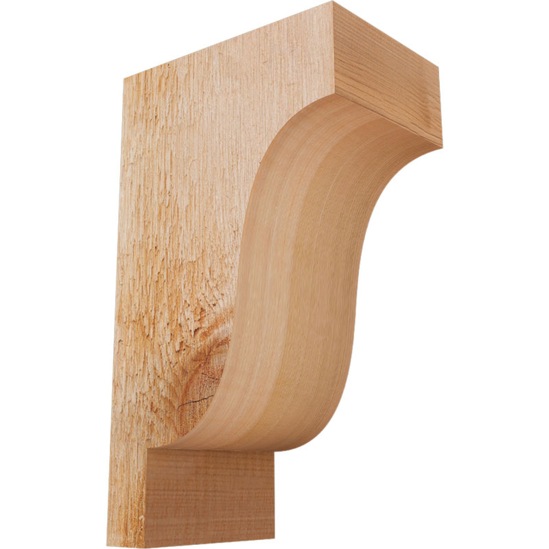 Newport Corbel, H 10 po x l 4 po x P 6 po, Cèdre rouge, Sciage brut