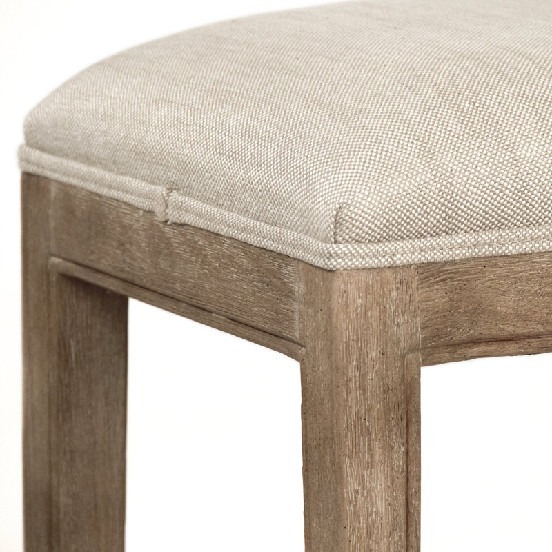 Cora Upholstered Counter Stool with Solid Wood Frame