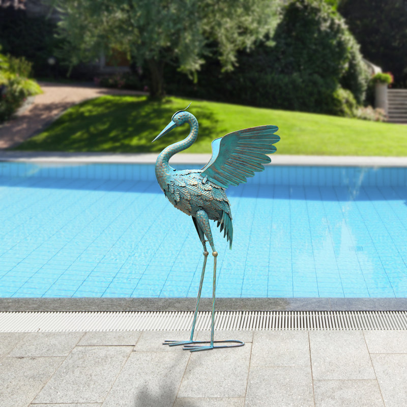 Statue de jardin Orlee Crane, Vert