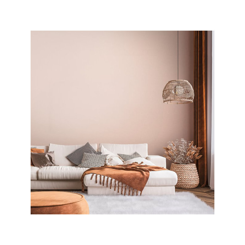Flourish 10.05m x 53cm Textured Wallpaper Roll, Light Pink