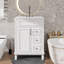 Petit meuble-lavabo 24 po avec lavabo en céramique 2 tablettes réglables-1484984859