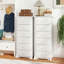 Commode haute à 6 tiroirs, commode pour la chambre à coucher et le salon avec beaucoup de rangement-121837640