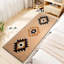 Tapis de couloir Boho, tapis long antidérapant lavable (chameau)