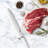 Hecef 15-Piece Knife Set with Block, Red Dot Design Award Winner, Round Tip Safety, Forged High-Carbon Stainless Steel, Dishwasher Safe, Ergonomic Handles