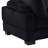 Black Corduroy Corner Wedge For Primary Living Space, Featuring Wood Legs And Comfortable Padding Stylish Seating With Frame Medium Duty Rating In Space