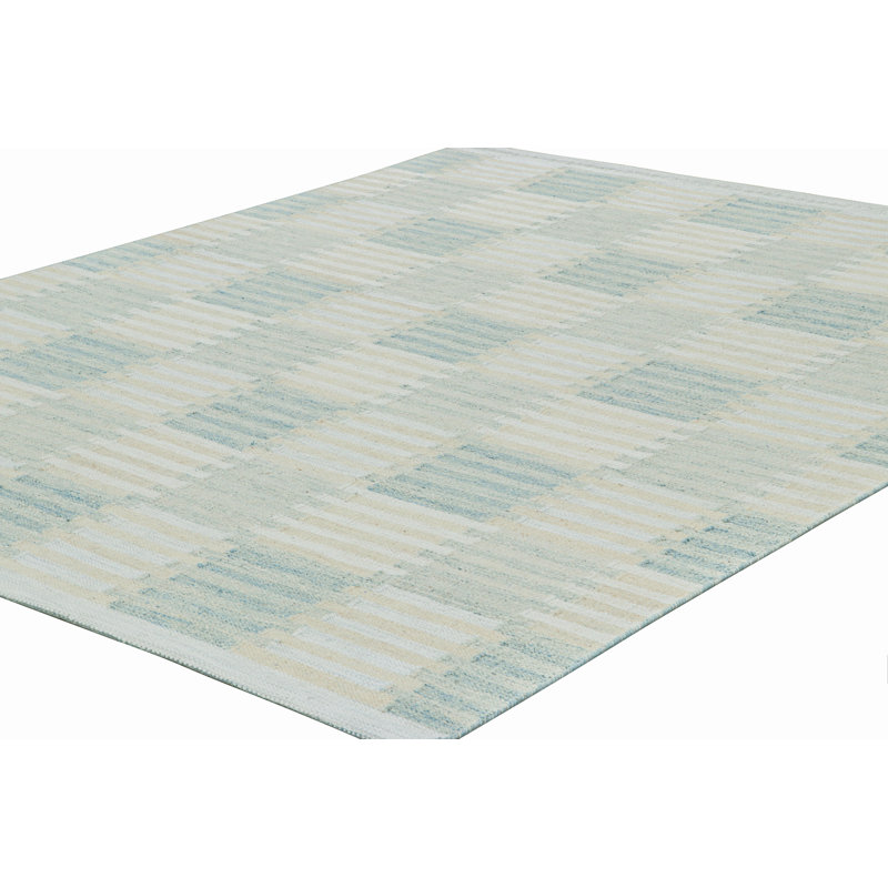 Scandinavian Wool Geometric Area Rug, Rectangle 10' x 14'