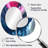 Blue and Pink Textured Art - Abstract Oval Decorative Mirror On Metal-863054830