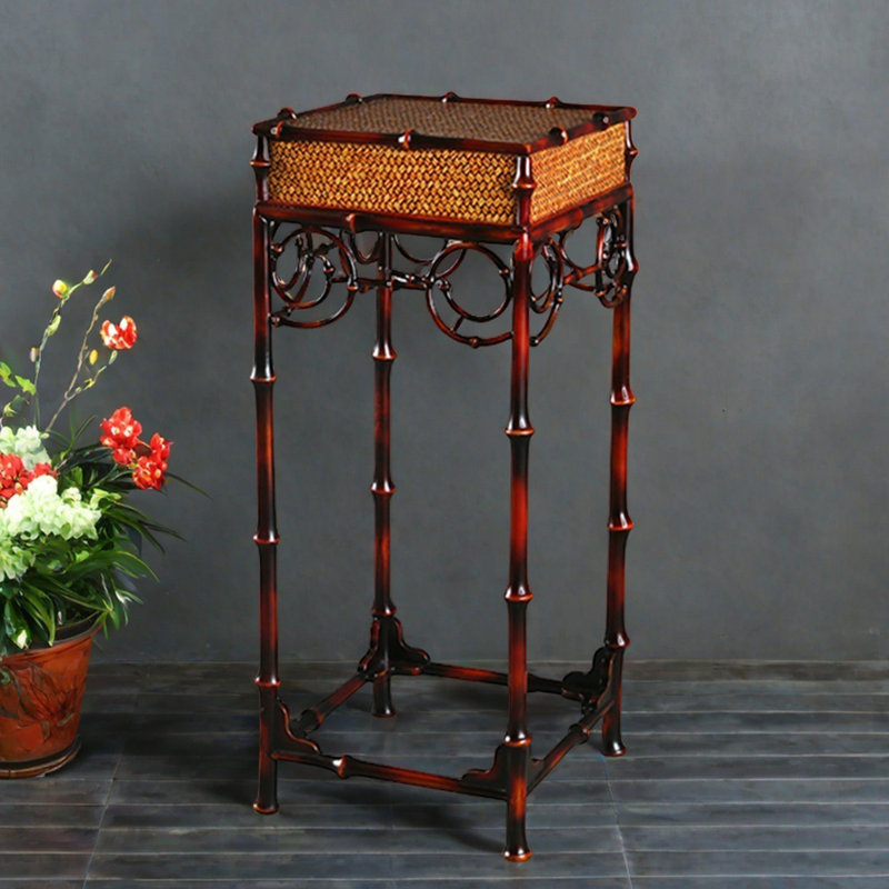 Jardinière en bambou avec jardinière du sol au plafond
