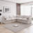 115'' Down Feather Fluffy Modular Sofa Chaise-1836702152