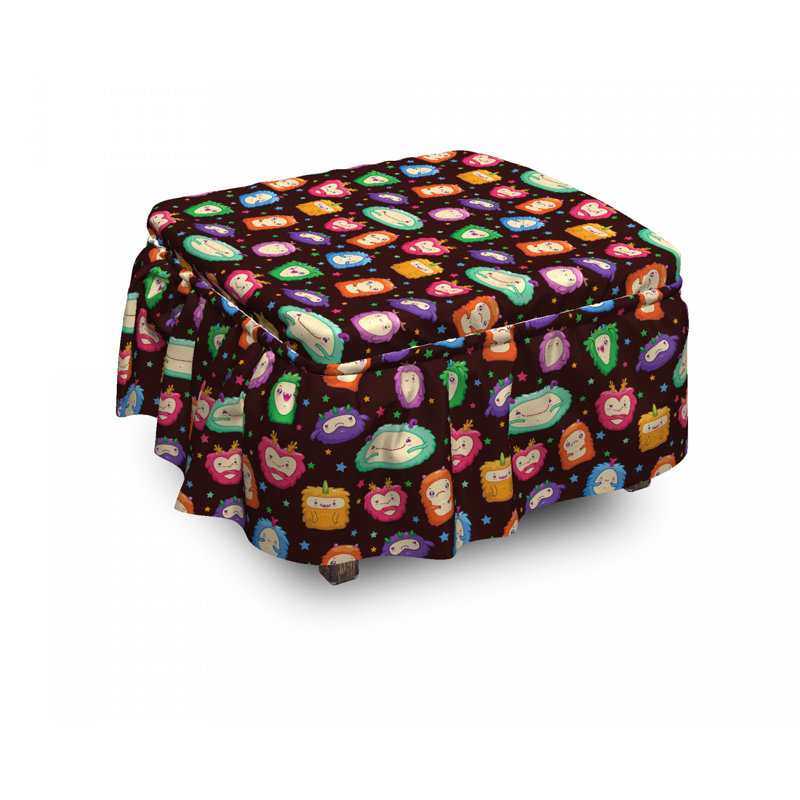 Box Cushion Ottoman Slipcover