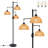 70" Dimmable Tree Floor Lamp 3-Light Boho Rattan Standing Lamp Farmhouse Decor (Bulbs Included)
