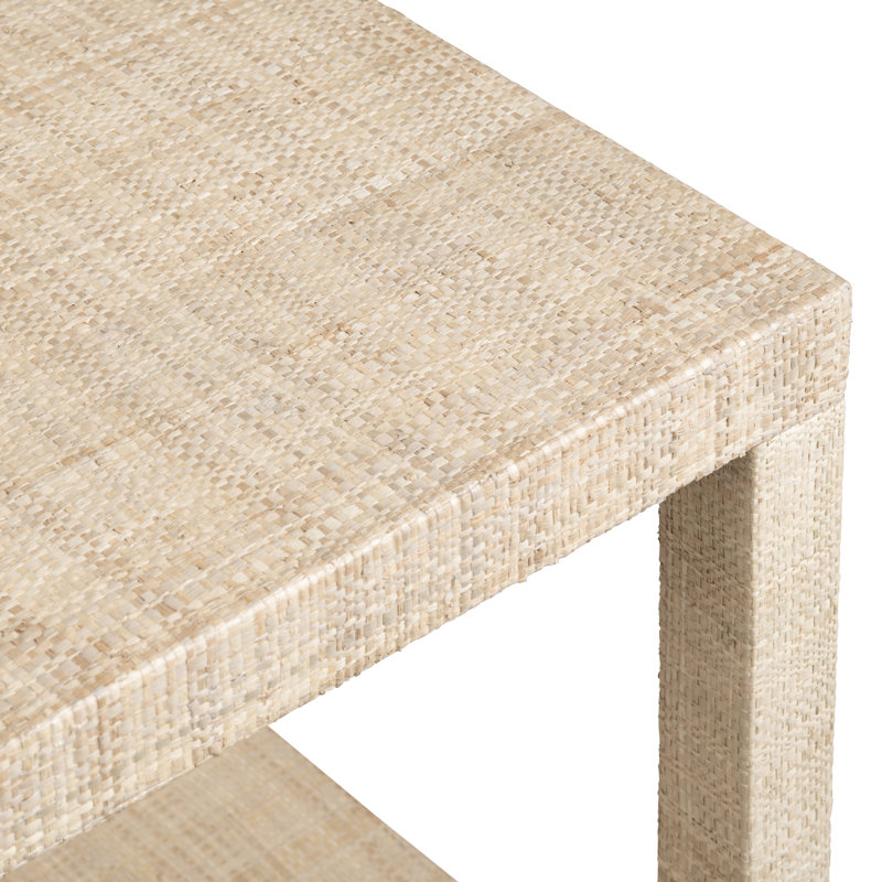 Montrail Raffia Square End Table