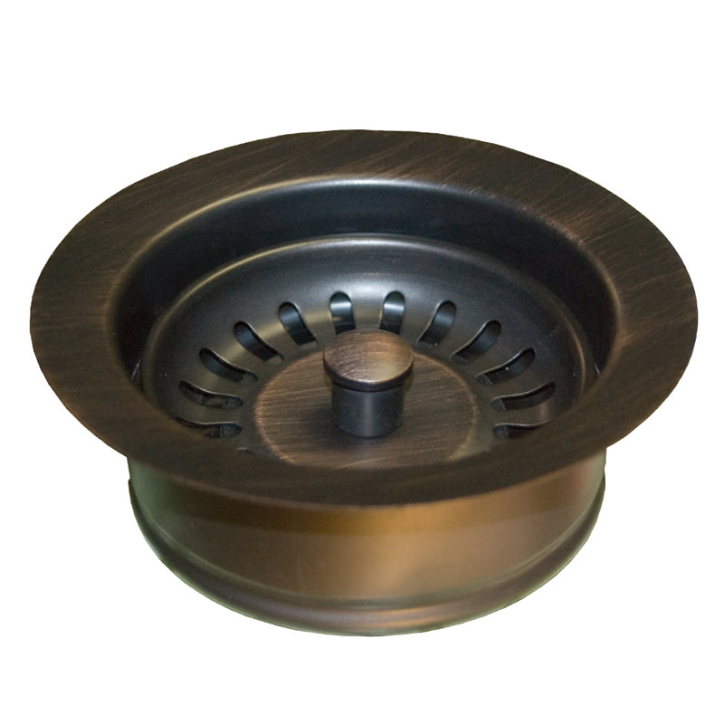 3.5" Basket Strainer with Disposer Trim, Oil Rubbed Bronze
