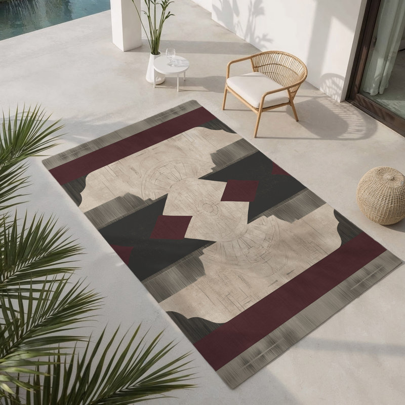 Tapis intérieur et extérieur Renaissance Rhapsody, Rectangle 1 pi 6 po x 2 pi 6 po