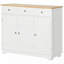 Armoire décorative avec 3 tiroirs, portes et tablette réglable