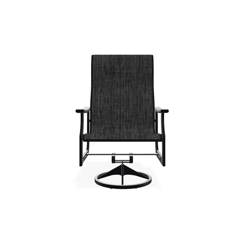St. Catherine Polymer Outdoor Lounge Chair, Black, Collect Charcoal