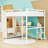Metal Loft Bed with Wardrobe and Desk-96822141-96822137
