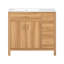 Meuble-lavabo en bois 36 po avec cadre en bois massif