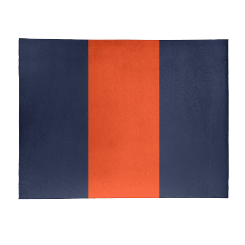 Tapis bleu/orange area, Rectangle 4 pi x 6 pi