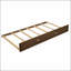 Lit de jour en bois pleine grandeur avec tablettes de rangement, USB, DEL et lit gigogne, couleur bois antique pour un confort moderne-697532569