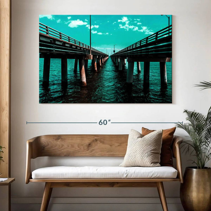Lilie Chesapeake Bay Bridge Retro, H 34 po x l 51 po