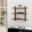 Tablettes murales en bois massif Francis-1833175191