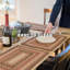 Chemin de table d'intérieur en jute de qualité supérieure - ensemble de 2, taille 8 po x 28 po-458227459-458227582