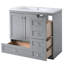 Meuble-lavabo simple avec plateau 35,8 po Sherian