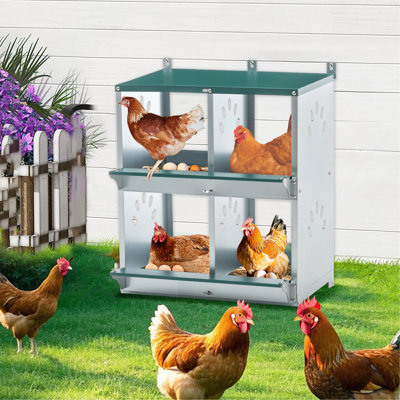 Boîtes de nidification de poulet à 4 compartiments