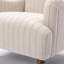 Chaise avec accoudoirs à rayures Sylvia