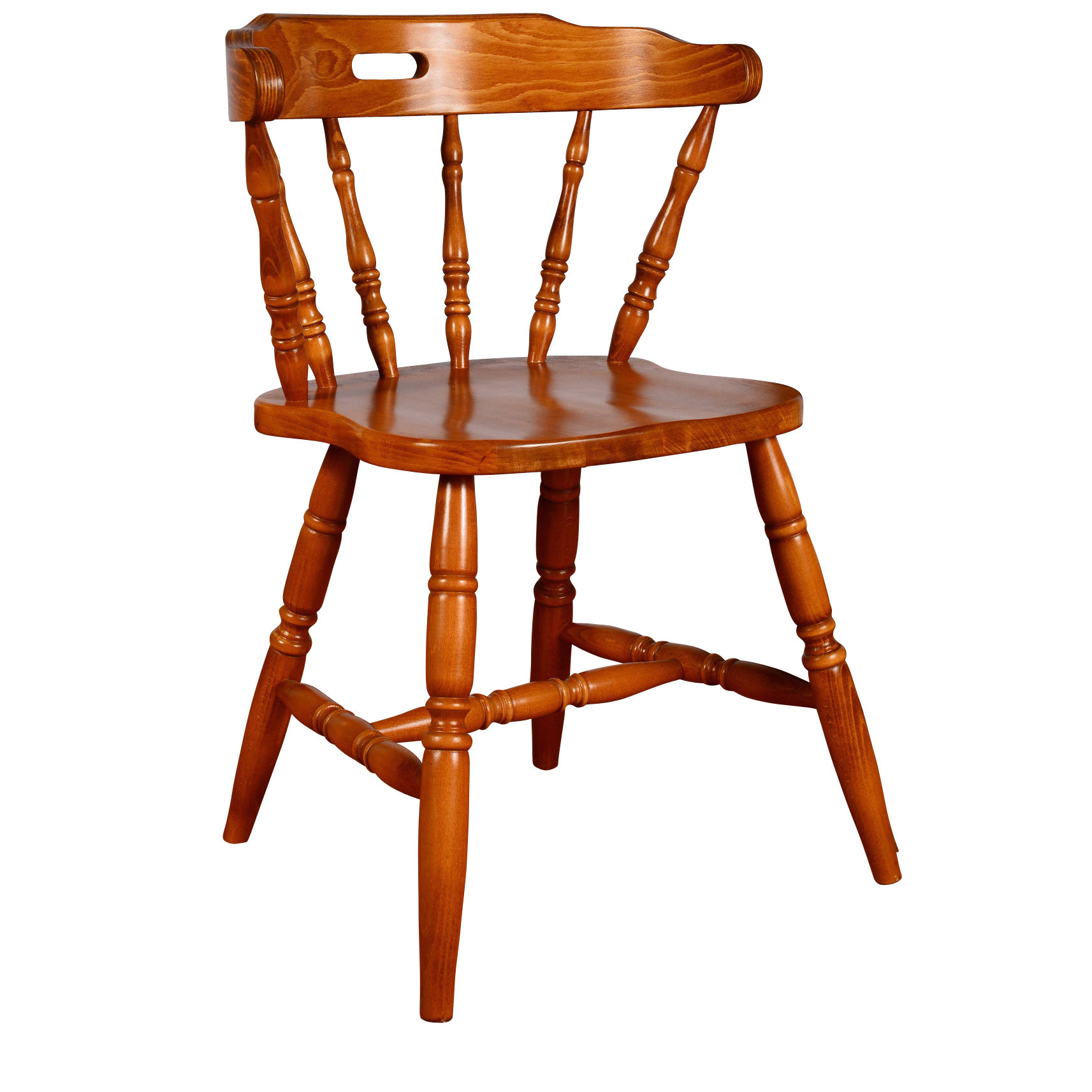 August Grove® Routh Unfinished Solid Wood Windsor Back Side Chair