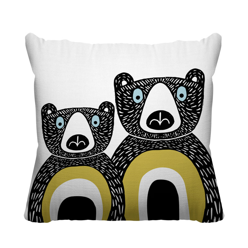 Coussin Berny, 19 po x 19 po, Blanc, Rectangle