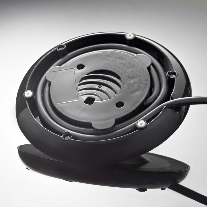 Quest 1.7L Aluminium Electric Kettle, Black