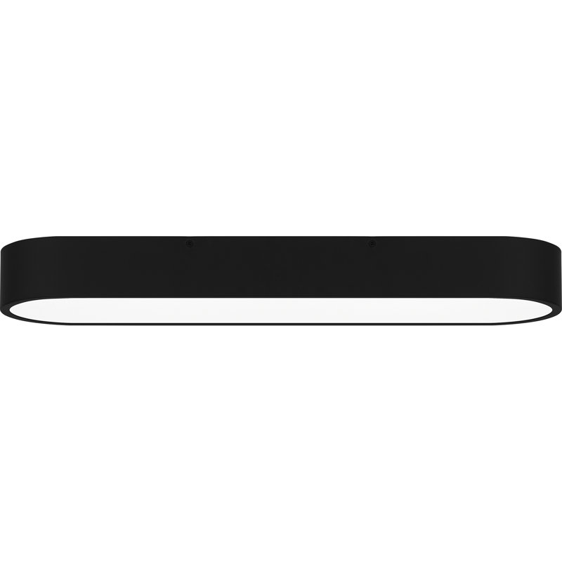 Plafonnier encastré noir mat Wesley, Noir mat
