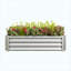 2PCS Lit de jardin surélevé en métal noir 4 × 2 × 1Ft, pot de fleurs surélevé rectangulaire pour plantes à fleurs, herbe à légumes-620205987-620205997-620205996