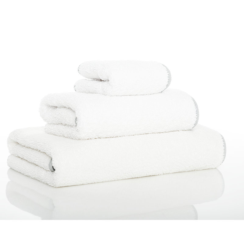 Contour Hand Towel, Silver