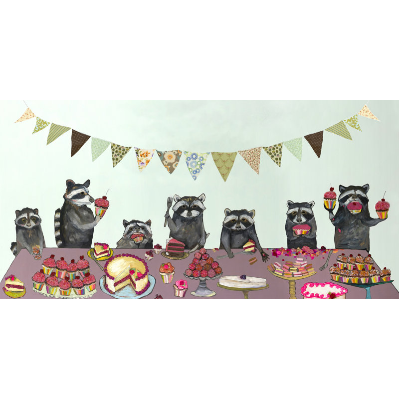 Art sur toile Aldas Cupcake Party, H 12 po x L 24 po x l 1,25 po
