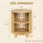 Yeva 19.7" Mid Century Modern Nightstand, Round Bedside Table With Open Shelf-229722784-229015156