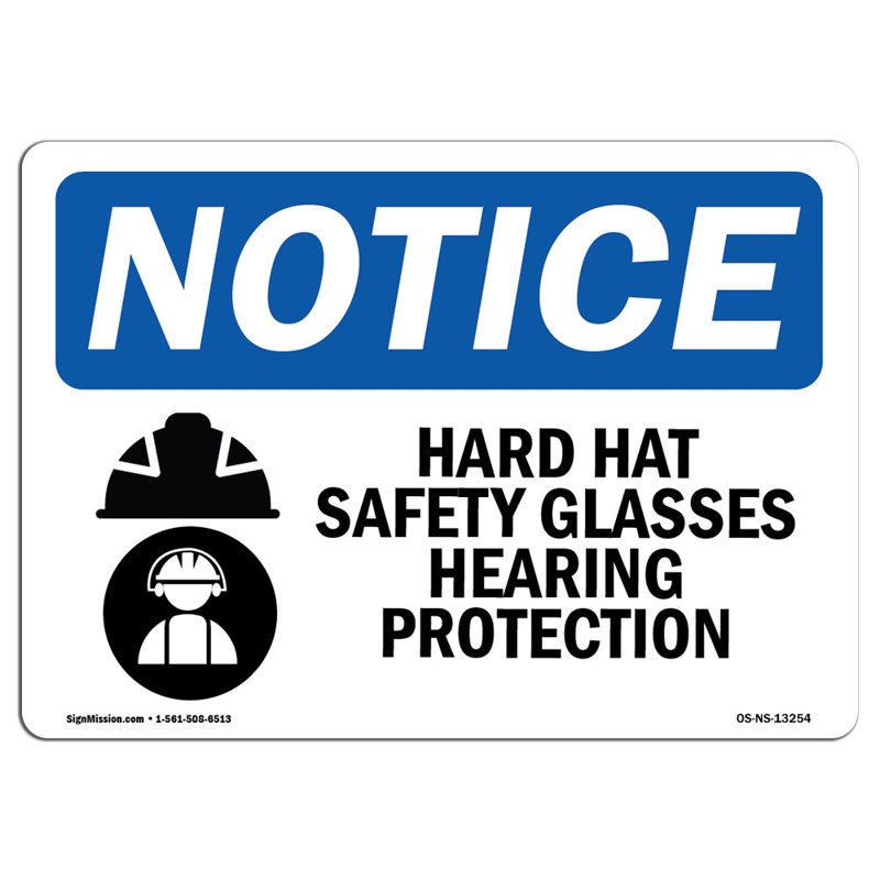 Enseigne d'écoute pour casque de sécurité