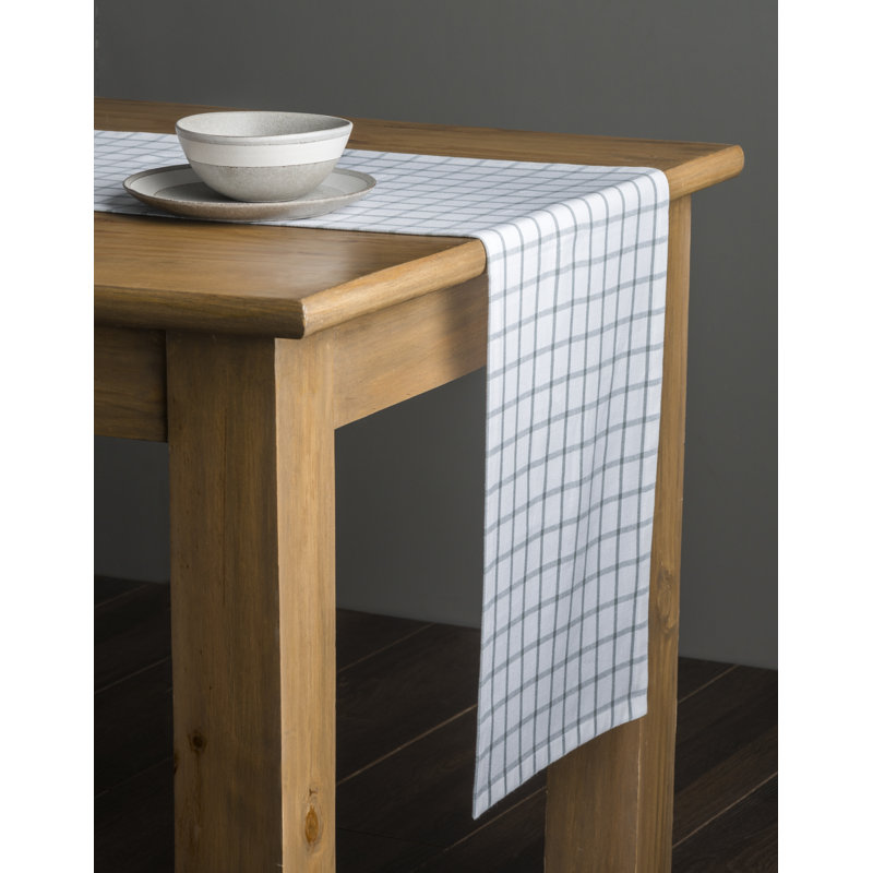 Checkered 100% Cotton Table Runner, Griffin