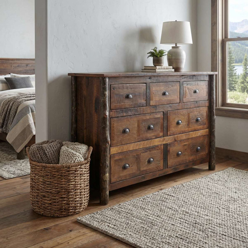 Commode Fireside Lodge Barnwood, Bois de grange