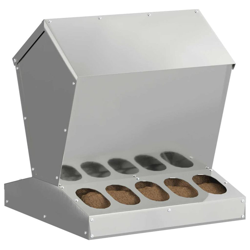 Galvanised Steel Feeder, 45cm H x 40cm W x 40cm D