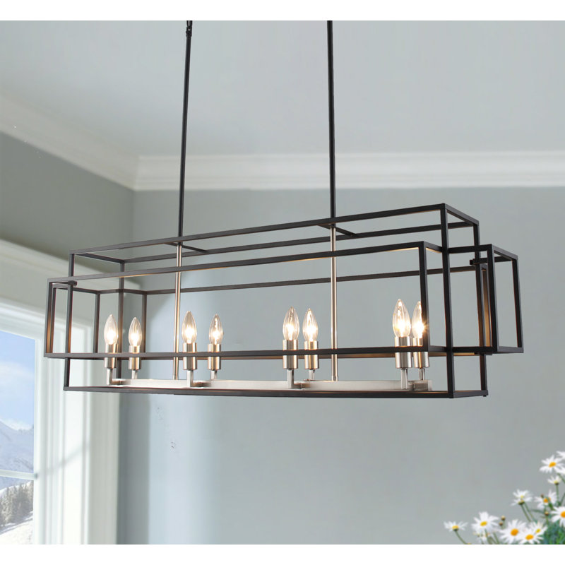 Luminaire suspendu 8 lumières pour îlot de cuisine