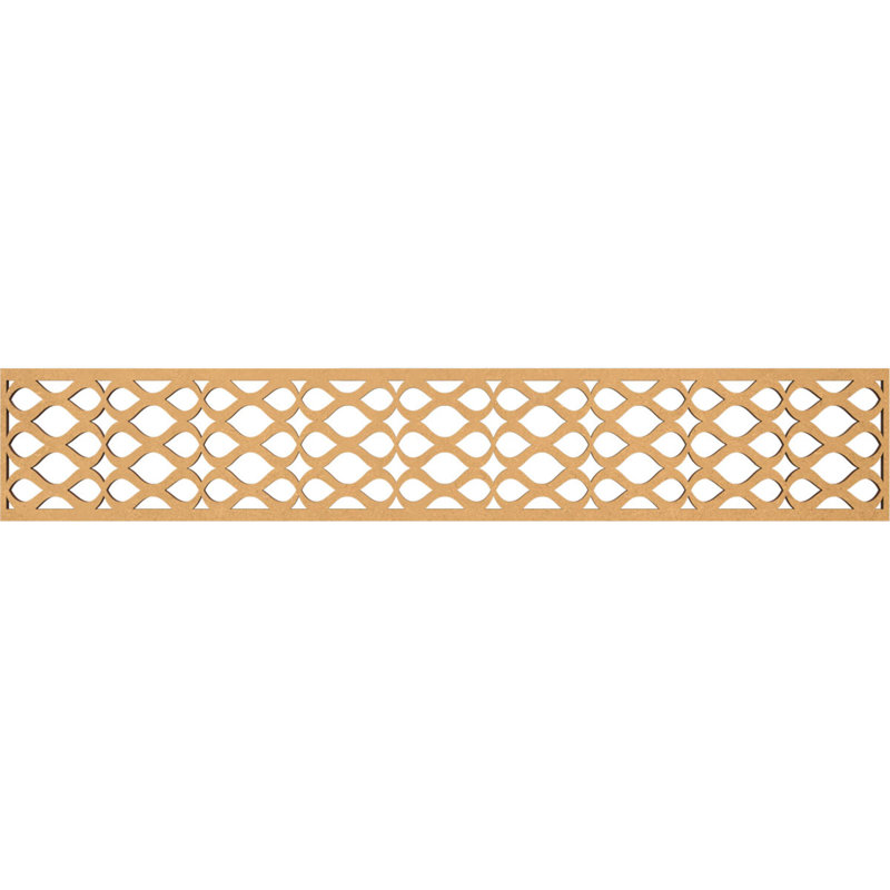 Moulure de panneau Somerset, H 8 po x l 46,625 po x P 0,375 po, Bois aggloméré brut