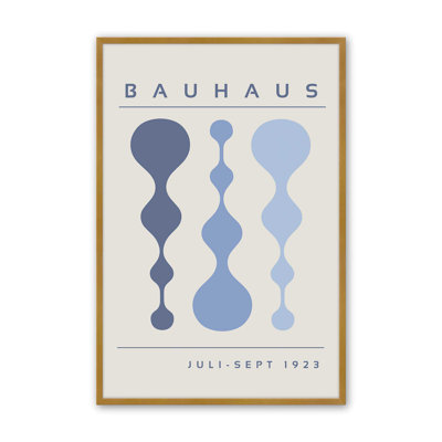 «Blue Retro Bauhaus», affiche I