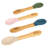 Tiny Dining - Bamboo Silicone Tip Spoon Set - Multicolour